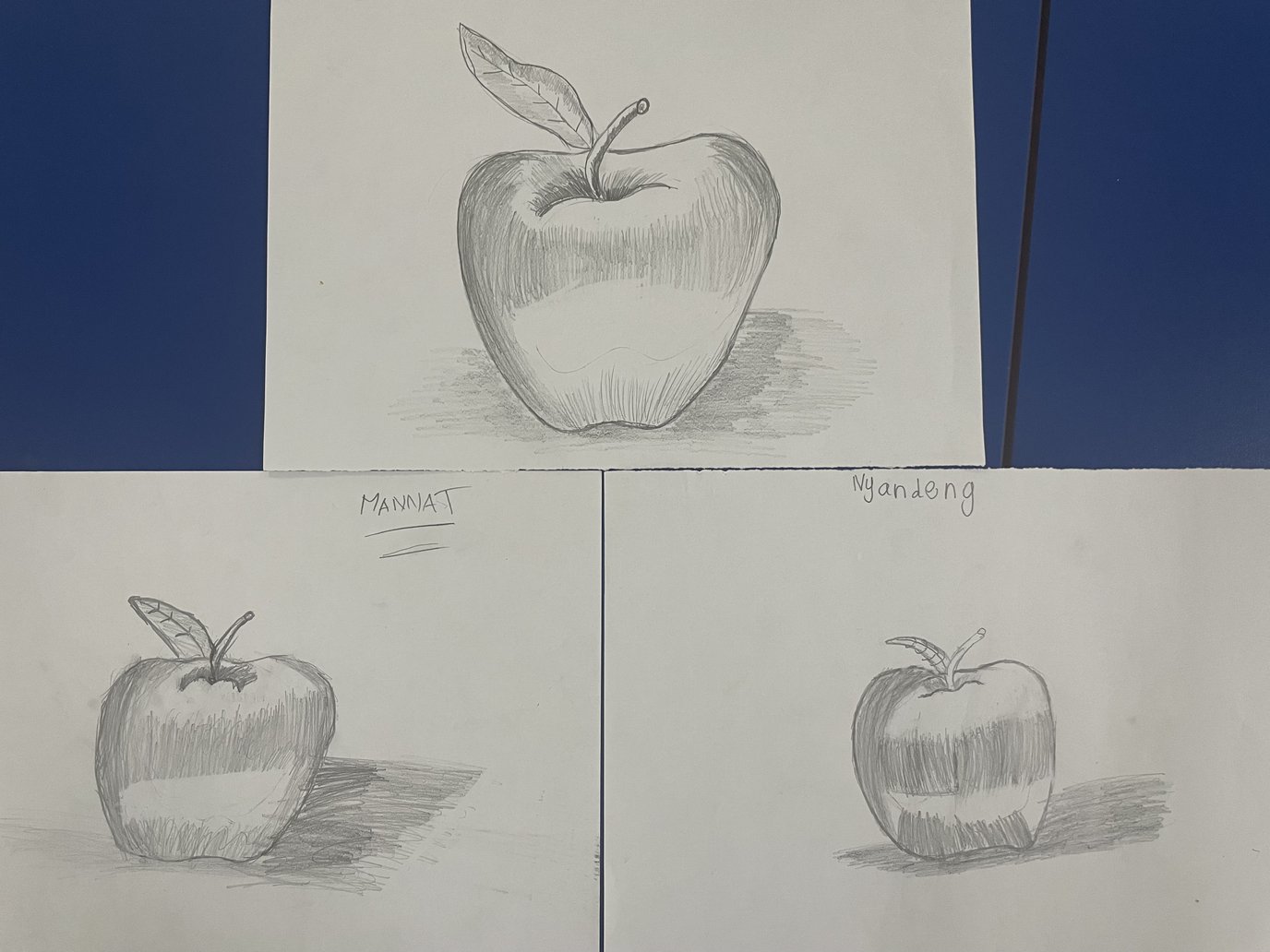 How to draw and shade an apple .jpeg