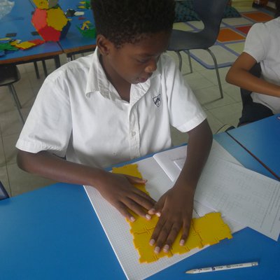 In Y6, Alvin predicted and tested which nets make a cube..JPG